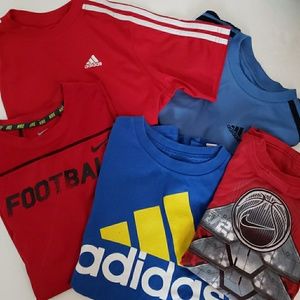 Boys Adidas and Nike Shirts Lot